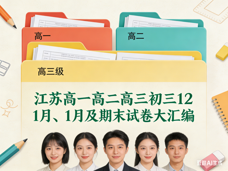 江苏高一高二高三初三12月+1月+期末试卷大汇编！2025年12月-YOHO分享社